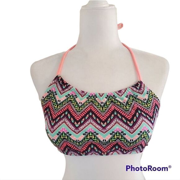 NWT Zumiez Trillium NWT neon print bikini top - Picture 14 of 14
